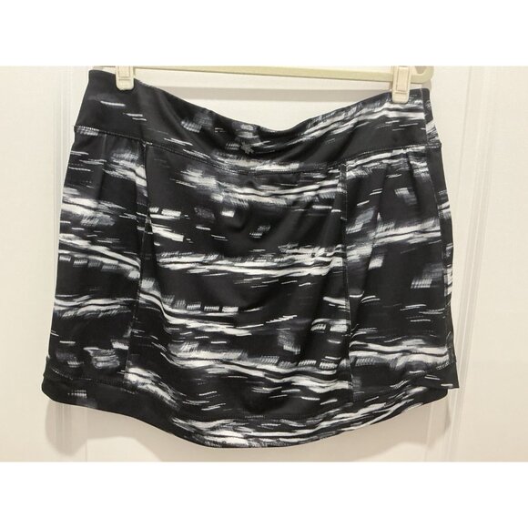 Tek Gear Skort 1X Women’s Black White Elastic Waist Pocket Quick Dry - Picture 3 of 6